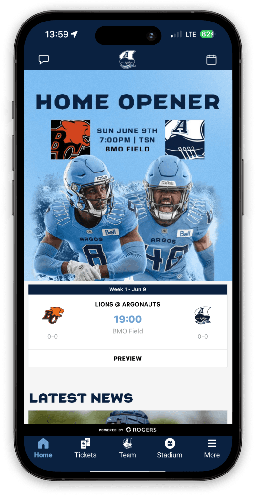 Argonauts app home screen
