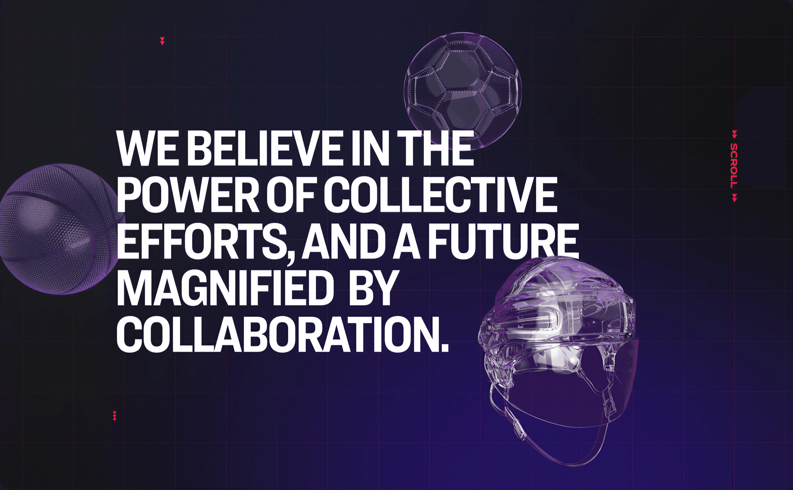 SportsX program artwork: wireframe sports objects on a dark field